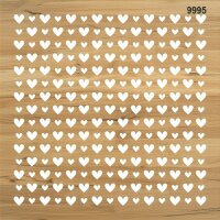 Kalpler Desen - Stencil Boyama Şablonu - 2