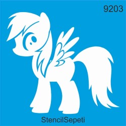 Kanatlı At - StencilSepeti