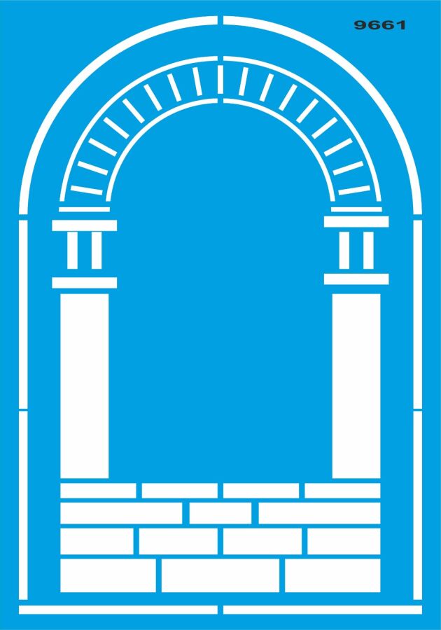 Kapı - Stencil Boyama Şablonu - 1