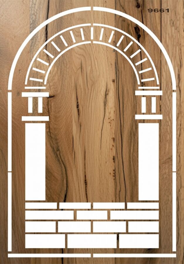 Kapı - Stencil Boyama Şablonu - 2