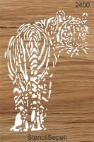 Kaplan Deseni - Stencil Boyama Şablonu - 3