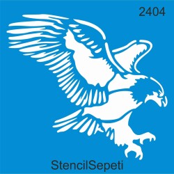 Kartal Deseni - Stencil Boyama Şablonu - StencilSepeti