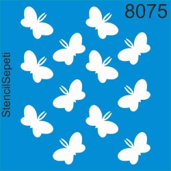 Kelebek Deseni - Stencil Şablon - StencilSepeti