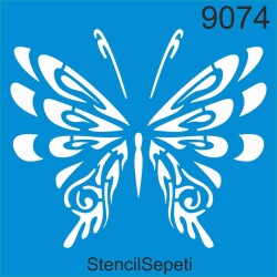 Kelebek Deseni - Stencil Şablon - StencilSepeti