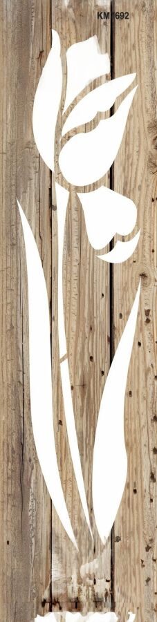 Kenar Deseni - Stencil Boyama Şablonu - 2