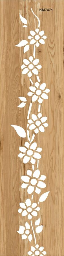 Kenar Deseni - Stencil Boyama Şablonu - 2