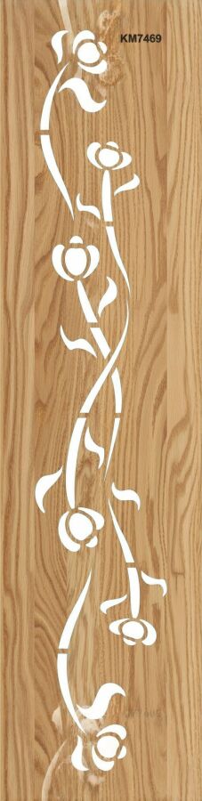 Kenar Deseni - Stencil Boyama Şablonu - 2