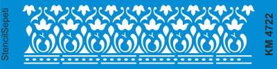 Kenar Deseni - Stencil Boyama Şablonu - 1