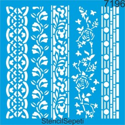 Kenar Deseni - Stencil Şablon - StencilSepeti