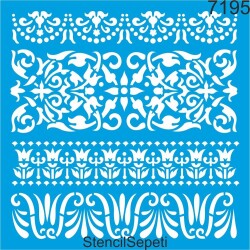 Kenar Deseni - Stencil Şablon - StencilSepeti