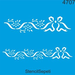 Kenar Deseni - Stencil Şablon - StencilSepeti
