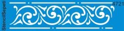 Kenar Deseni - Stencil Şablon - Bordür - StencilSepeti