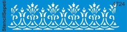 Kenar Deseni - Stencil Şablon - Bordür - StencilSepeti