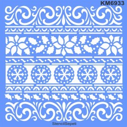 Kenar Desenleri - Stencil Boyama Şablonu - StencilSepeti