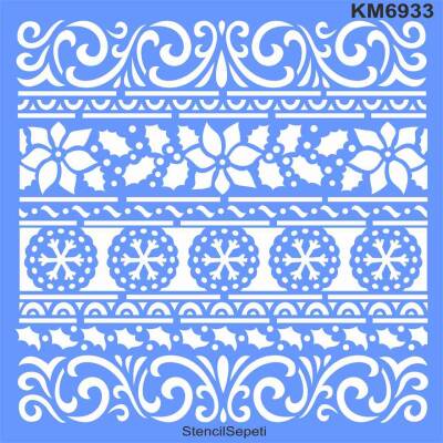 Kenar Desenleri - Stencil Boyama Şablonu - 1