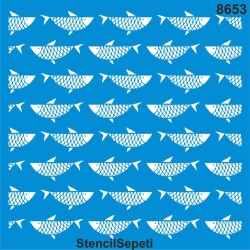 Kılçıklı Duvar Deseni - Stencil Şablon - StencilSepeti