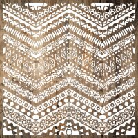 Kilim Deseni - Stencil Boyama Şablonu - 2