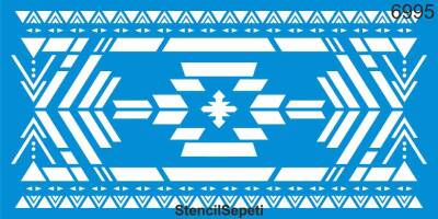 Kilim Deseni - Stencil Şablon - 1