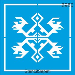 Kilim Deseni - Stencil Şablon - StencilSepeti