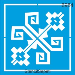 Kilim Deseni - Stencil Şablon - StencilSepeti