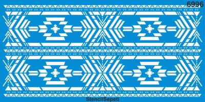 Kilim Deseni - Stencil Şablon - 1