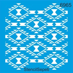 Killim Deseni - Stencil Şablon - StencilSepeti