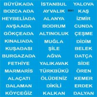 Kıyı Kentlerimiz - Stencil Boyama Şablonu - StencilSepeti
