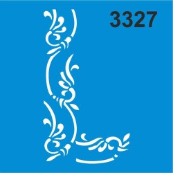 Köşe Deseni - Stencil Boyama Şablonu - StencilSepeti
