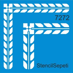 Köşe Deseni - Stencil Şablon - StencilSepeti