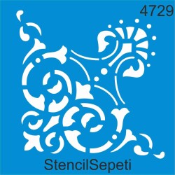 Köşe Deseni - Stencil Şablon - StencilSepeti