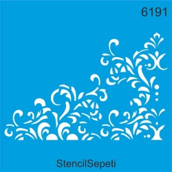 Köşe Deseni - Stencil Şablon - StencilSepeti