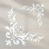 Köşe Deseni - Stencil Şablon - 2
