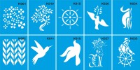 Küçük Şablon Seti 1 (10 Parça) - StencilSepeti