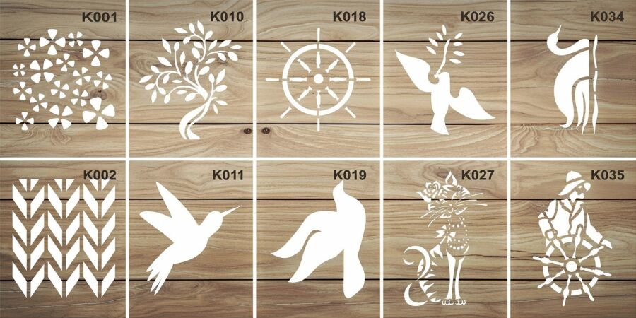 Küçük Şablon Seti 1 (10 Parça) - 2