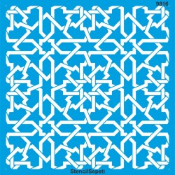 Kündekari Deseni Stencil Boyama Şablonu - StencilSepeti
