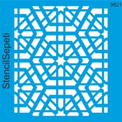 Kündekari Deseni - Stencil Boyama Şablonu - StencilSepeti