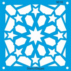 Kündekari Deseni - Stencil Boyama Şablonu - StencilSepeti
