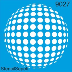 Küre Deseni Stencil - Boyama Şablonu - StencilSepeti