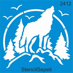Kurt Deseni - Stencil Boyama Şablonu - StencilSepeti