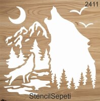 Kurt Deseni - Stencil Boyama Şablonu - 2