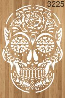 Kurukafa Deseni - Stencil Boyama Şablonu - 2