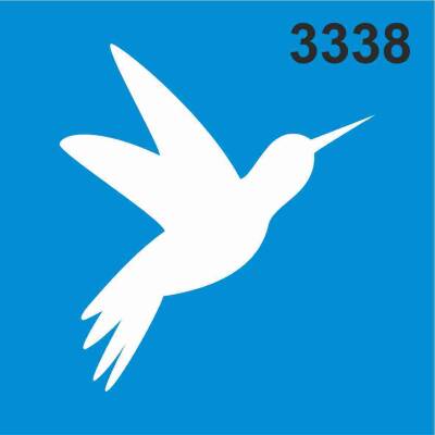 Kuş Deseni - Stencil Boyama Şablonu - 1