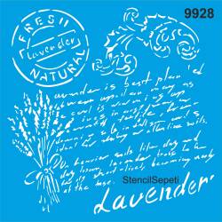 Lavanta - Stencil Şablon - 1