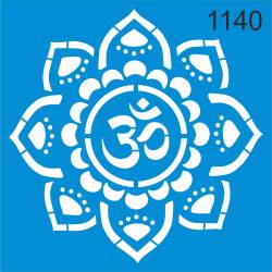 Lotus Çiçeği ve Om Sembolü - 1