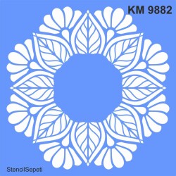 Mandala Desen - Stencil Boyama Şablonu - StencilSepeti
