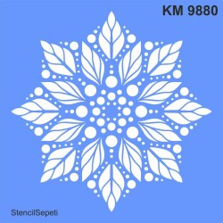 Mandala Desen - Stencil Boyama Şablonu - StencilSepeti