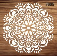Mandala - Stencil Boyama Şablonu - 2