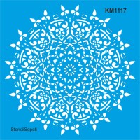 Mandala Deseni - Stencil Boyama Şablonu - StencilSepeti