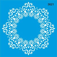 Mandala Deseni - Stencil Boyama Şablonu - StencilSepeti