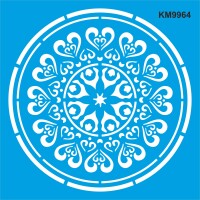 Mandala Deseni - Stencil Boyama Şablonu - StencilSepeti